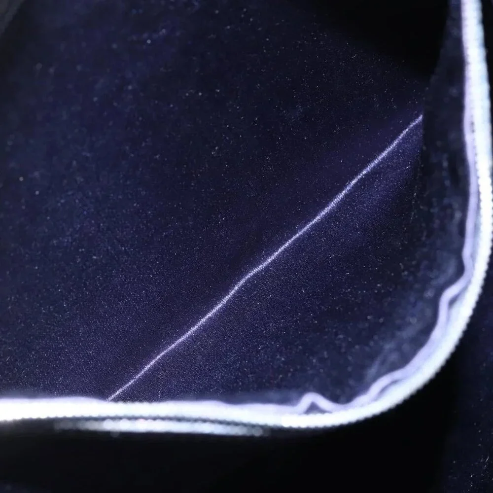 FENDI Zucchino Canvas Tote Bag Navy Auth SW1721 - Picture 13 of 16